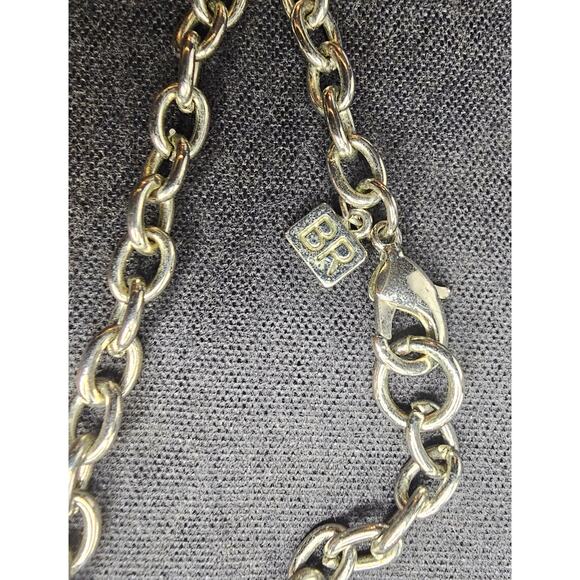 BANANA REPUBLIC Multi Strand Silver Rhinestone Necklace Jewelry Vintage Gift - Picture 5 of 7